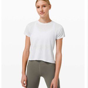 Lululemon Train to Be Short Sleeve *Rain Stripe